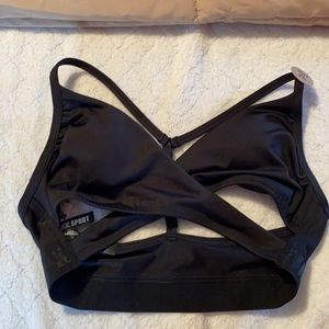 Gym to swim body wrap top (sports bra or swim top)